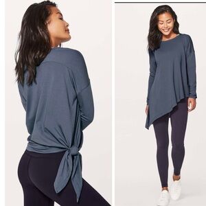 lululemon athletica Asymmetrical Long Sleeve Tunic - Slate Blue
